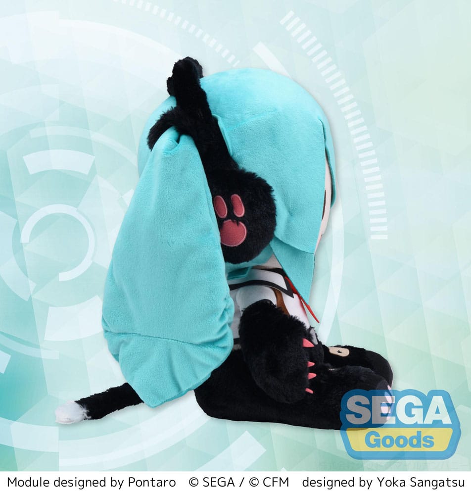 Hatsune Miku Project Diva Arcade Future Tone Fuwa Petit Plush Figure Hatsune Miku Kitty Cat LL 30 cm       4582733458311