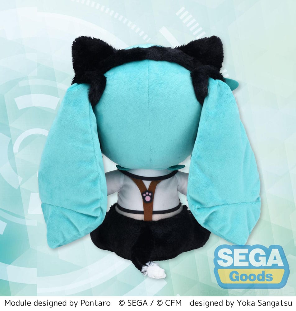 Hatsune Miku Project Diva Arcade Future Tone Fuwa Petit Plush Figure Hatsune Miku Kitty Cat LL 30 cm       4582733458311
