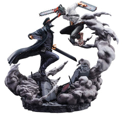 Chainsaw Man Statue Super Situation Figure Chainsaw Man vs. Samurai Sword 26 cm 4580779527725