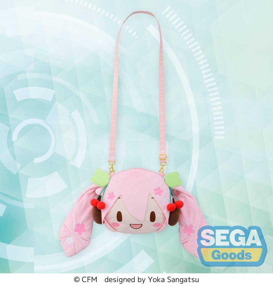Character Vocal Series 01: Hatsune Miku fuwa petit Shoulder Bag Sakura Miku Face (M) 4573628561926