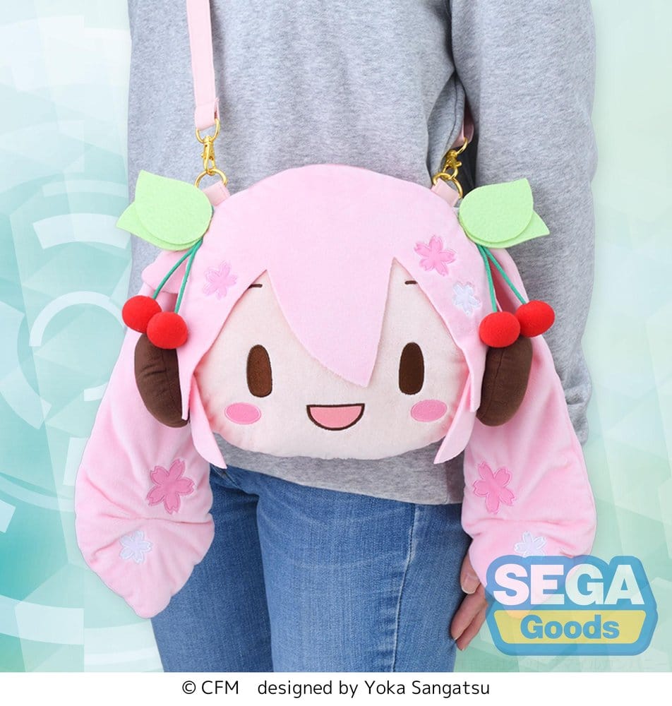 Character Vocal Series 01: Hatsune Miku fuwa petit Shoulder Bag Sakura Miku Face (M) 4573628561926