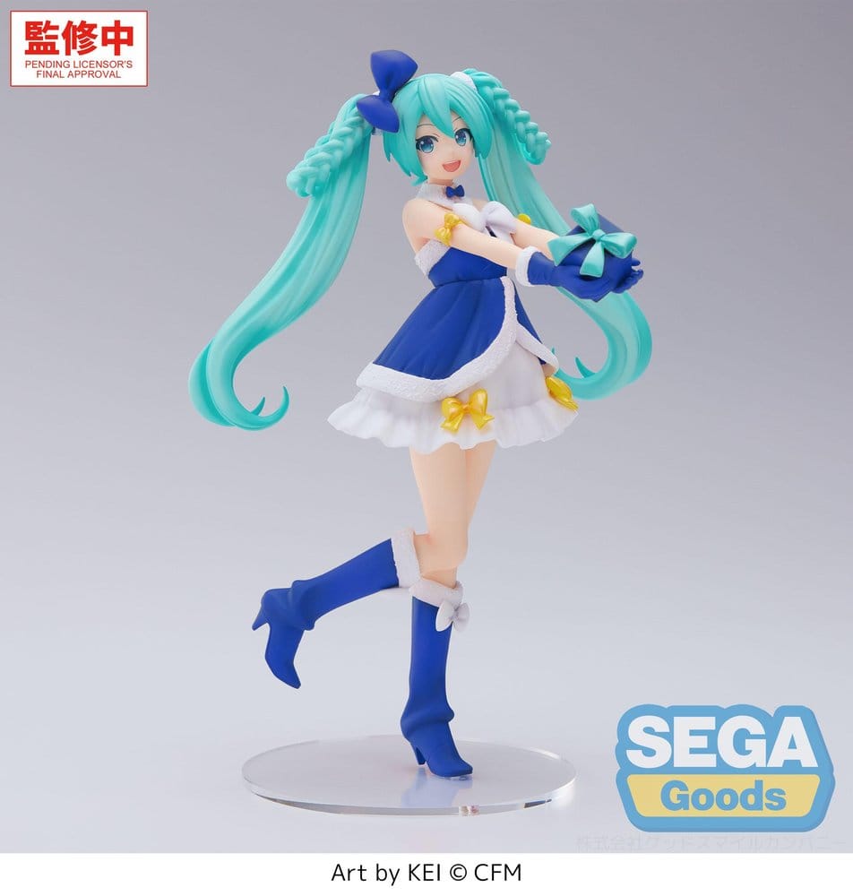 Character Vocal Series 01: Hatsune Miku High Premium PVC Figure Hatsune Miku Sapphire Christmas Ver. 21 cm 4573628570331