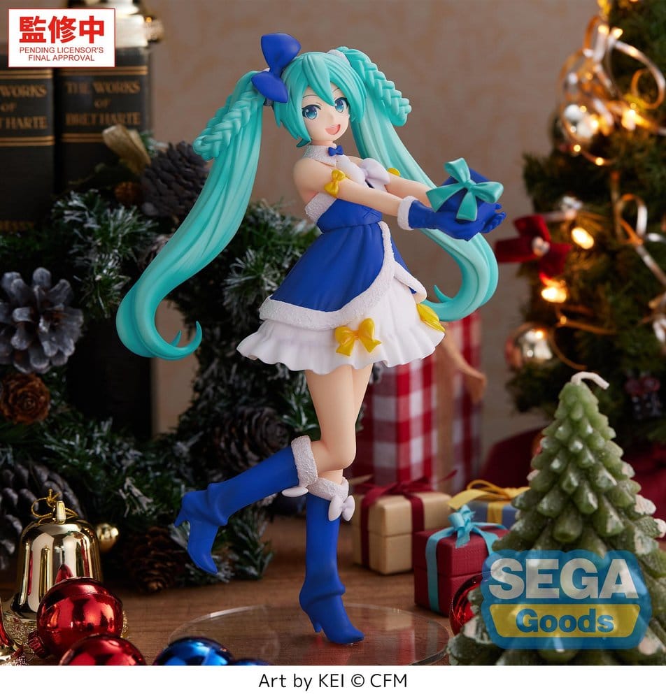 Character Vocal Series 01: Hatsune Miku High Premium PVC Figure Hatsune Miku Sapphire Christmas Ver. 21 cm 4573628570331