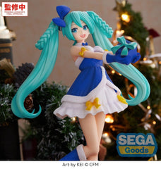 Character Vocal Series 01: Hatsune Miku High Premium PVC Figure Hatsune Miku Sapphire Christmas Ver. 21 cm 4573628570331