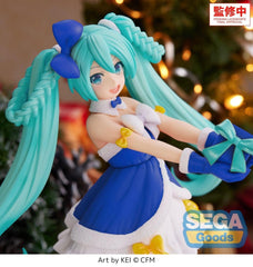 Character Vocal Series 01: Hatsune Miku High Premium PVC Figure Hatsune Miku Sapphire Christmas Ver. 21 cm 4573628570331