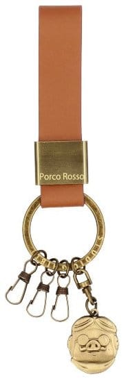 Porco Rosso Leather-Keychain Marco 4954043146712