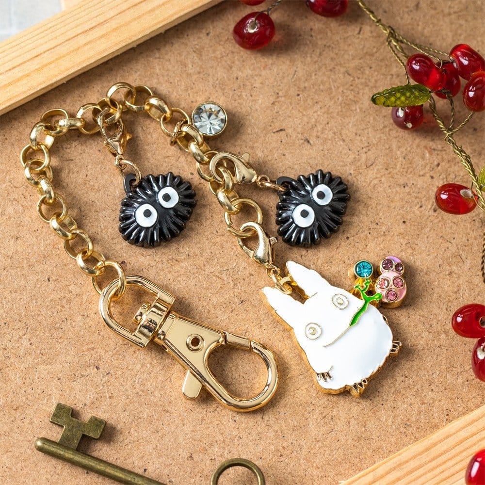 My Neighbor Totoro Charm Chain Keychain Small Totoro & Fruits 4954043146750