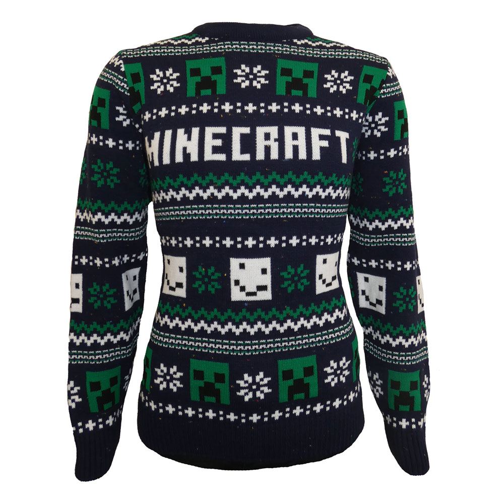 Minecraft Sweatshirt Christmas Jumper Pattern Size S 5056463458150
