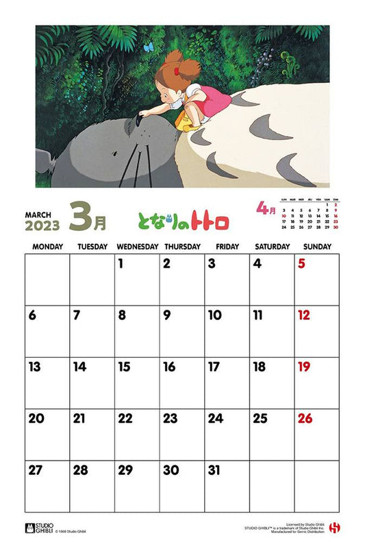 My Neighbor Totoro Calendar 2023 *English Ver 3760226379409