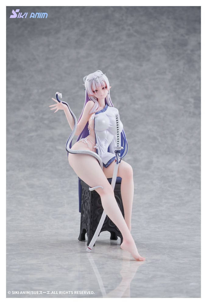 Original Character PVC Statue 1/7 The Color of the Blue - White Snake Deluxe Edition 20 cm 6977970630053
