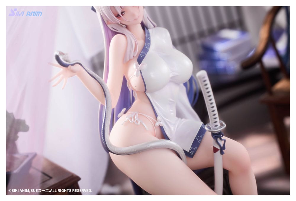Original Character PVC Statue 1/7 The Color of the Blue - White Snake Deluxe Edition 20 cm 6977970630053