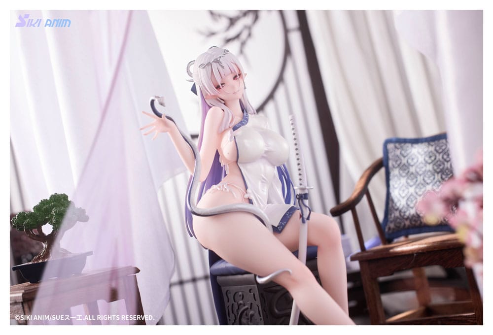 Original Character PVC Statue 1/7 The Color of the Blue - White Snake Deluxe Edition 20 cm 6977970630053