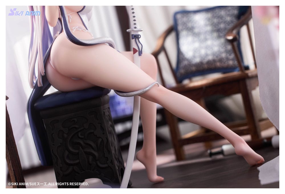 Original Character PVC Statue 1/7 The Color of the Blue - White Snake Deluxe Edition 20 cm 6977970630053