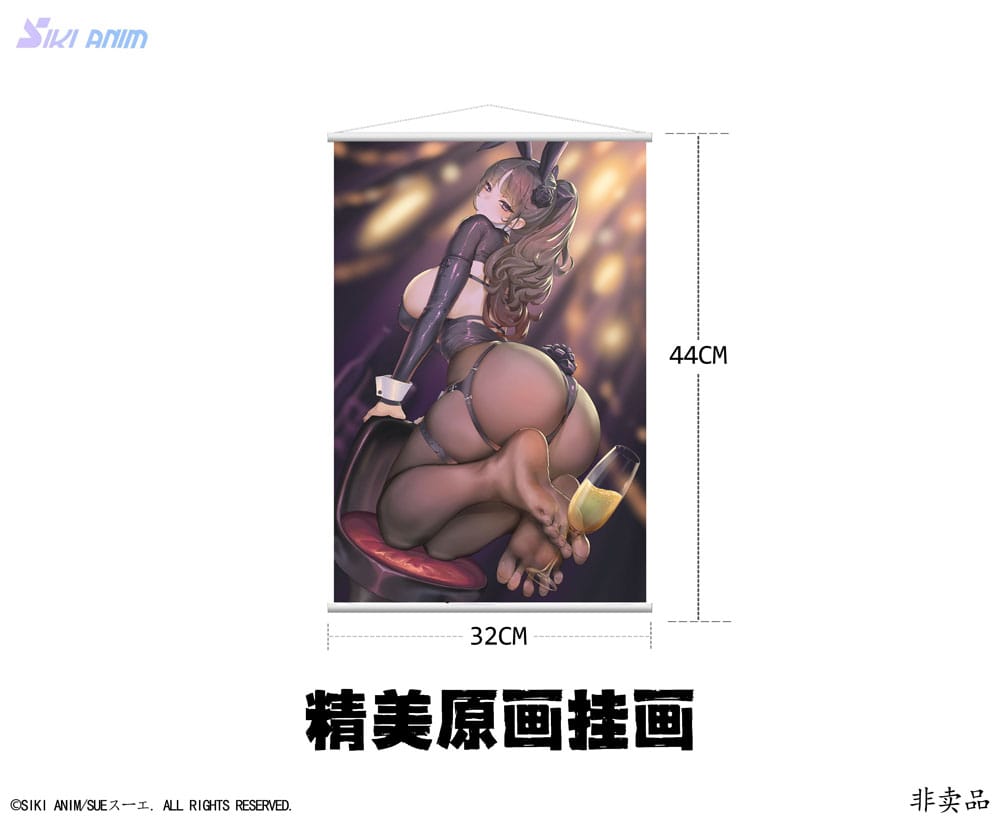Original Character PVC Statue 1/6 Champagne and Bunny Girl Rose Bare Feet Ver. 31 cm 6977970630077