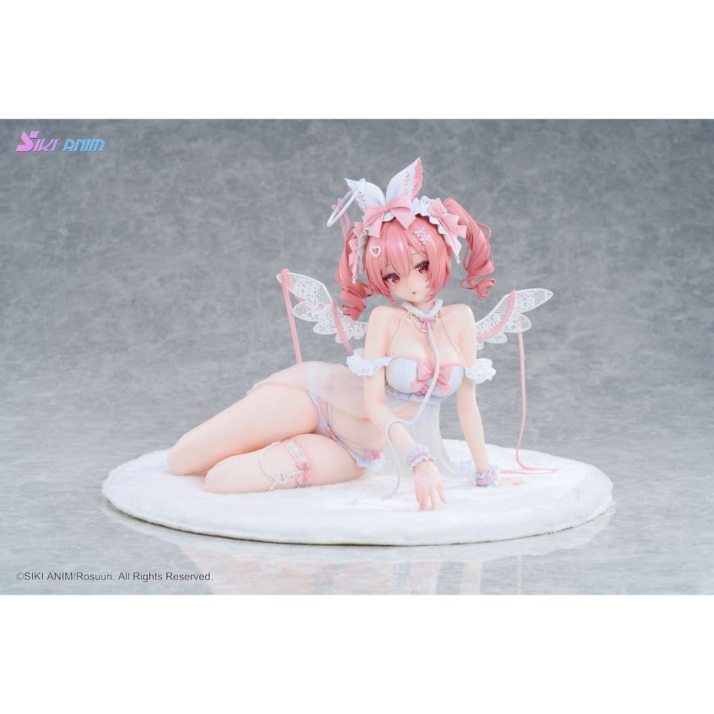Original Character PVC Figure 1/4 White Rabbit Rosu Angel Ver. Illustrated by Rosuuri Bonus Edition 23 cm 6977970630251