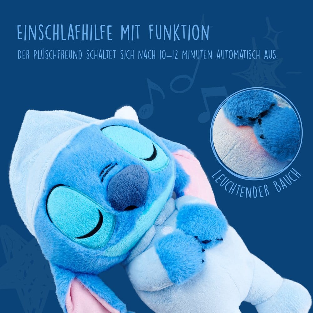 Disney Plush Figure with Sound Sleeping Stitch 31 cm 5400868036657