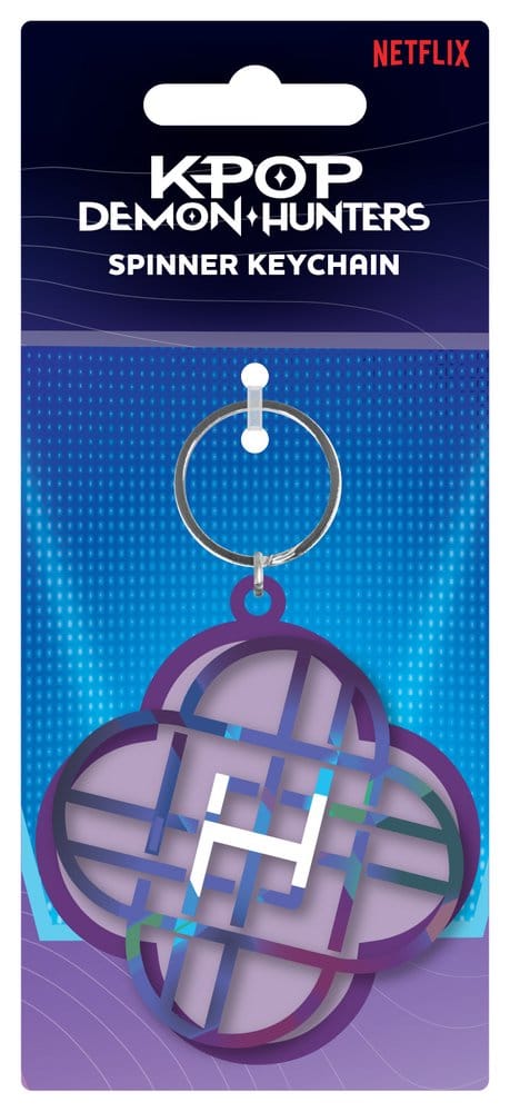 KPop Demon Hunters Metal Keychain Spinner Huntrix 5063457079819
