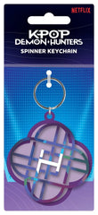 KPop Demon Hunters Metal Keychain Spinner Huntrix 5063457079819