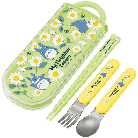My Neighbor Totoro Chopsticks & Spoon & Fork Set Daisies 4973307525810