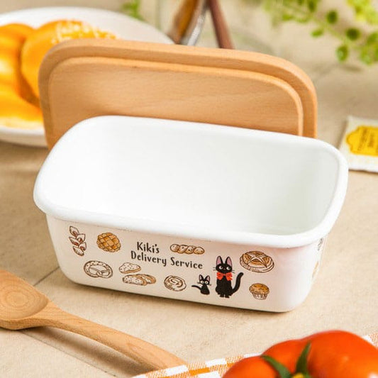 Kiki delivery's service butter dish with wooden lid Viennese pastries 500 ml 4973307592591