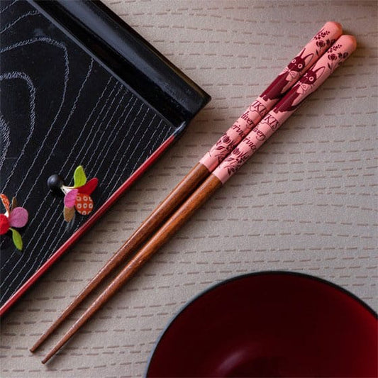 Studio Ghibli lacquered Chopsticks sketches Kiki delivery's service pink 21 cm 4973307601699