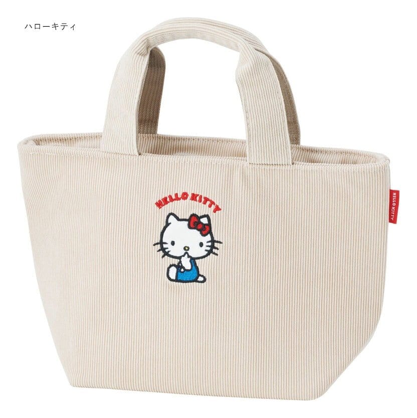 Sanrio Cooler Hand Bag Hello Kitty Corduroy 4973307680410