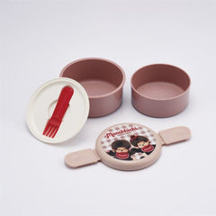 Monchhichi Two Layer Round Shape Lunch Box 4973307714832