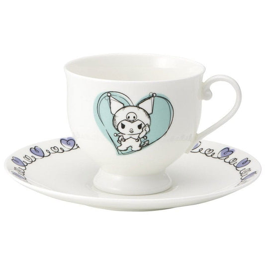 Sanrio Bone China Mug & Plate Set Kuromi 4973307705205