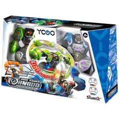 Silverlit Robo Kombat Tornado Remote-Controlled Robots 2er - Set Green/Blue 4891813868842