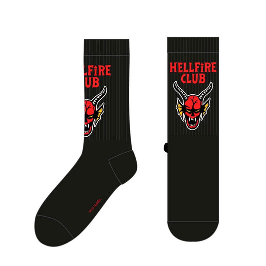 Stranger Things Socks Hellfire Club Large 5056688510855