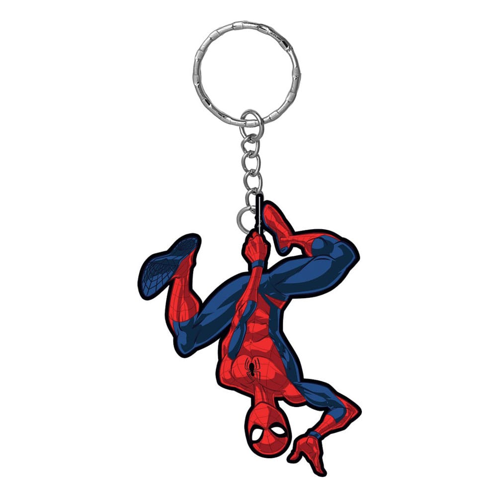 Marvel Rubber Keychain Spider-Man Hanging  3760226379737
