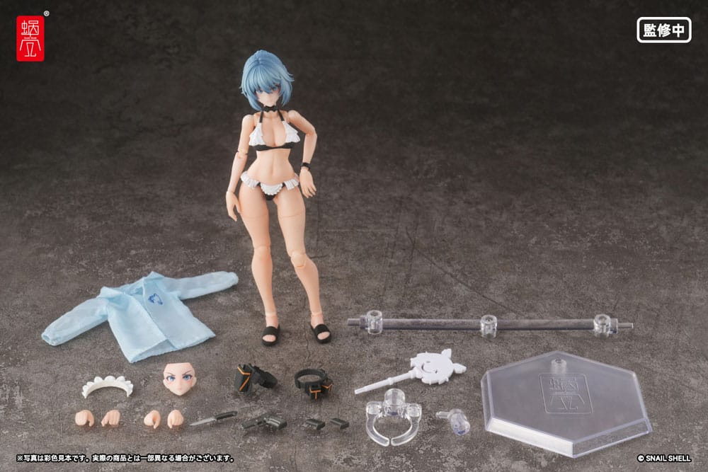 Original Character Action Figure Kit 1/12 RA-04 Kitsunebi Senki Honoka Swimsuit Ver. 15 cm   4902273510674