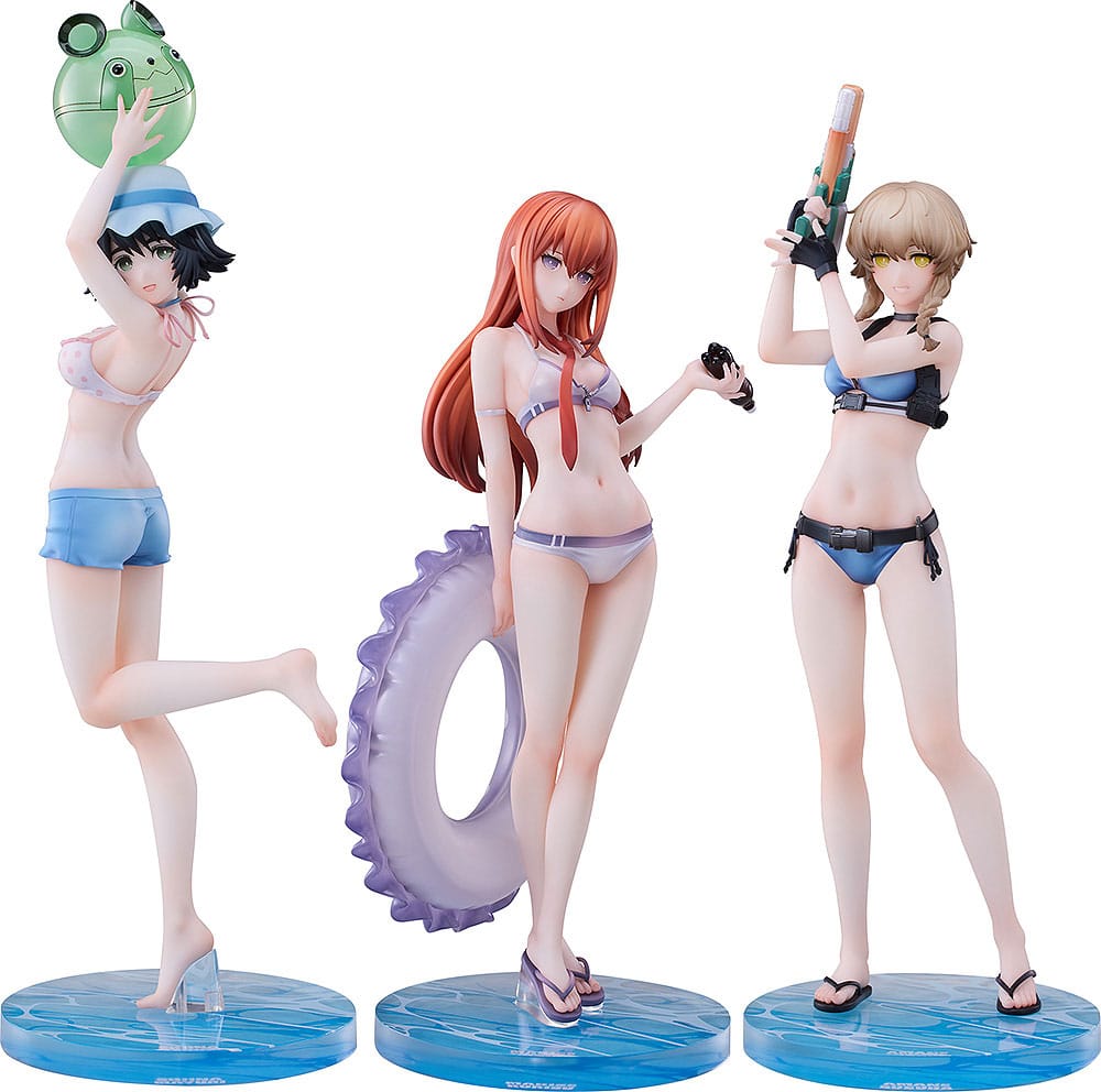 Steins Gate PVC Statues 3-Pack 1/7 Suzuha Amane, Kurisu Makise, Mayuri Shiina Swimsuit Ver. 4571697181779