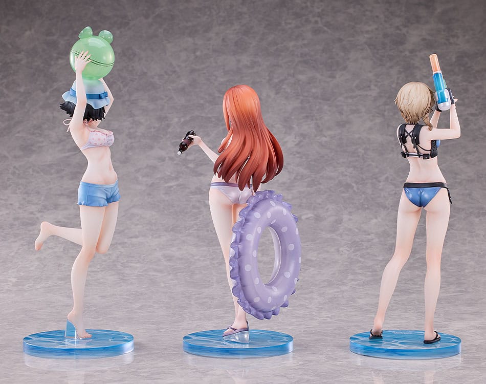 Steins Gate PVC Statues 3-Pack 1/7 Suzuha Amane, Kurisu Makise, Mayuri Shiina Swimsuit Ver. 4571697181779