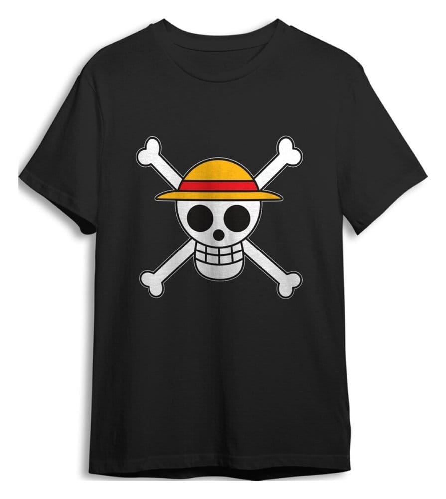 One Piece T-Shirt Skull Black Size S 8435073769967