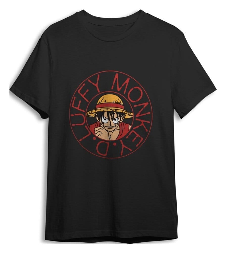One Piece T-Shirt Monkey D. Luffy Black Size XXL 8435073770451