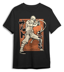Naruto Shippuden T-Shirt Pose Black Size S 8435073799339