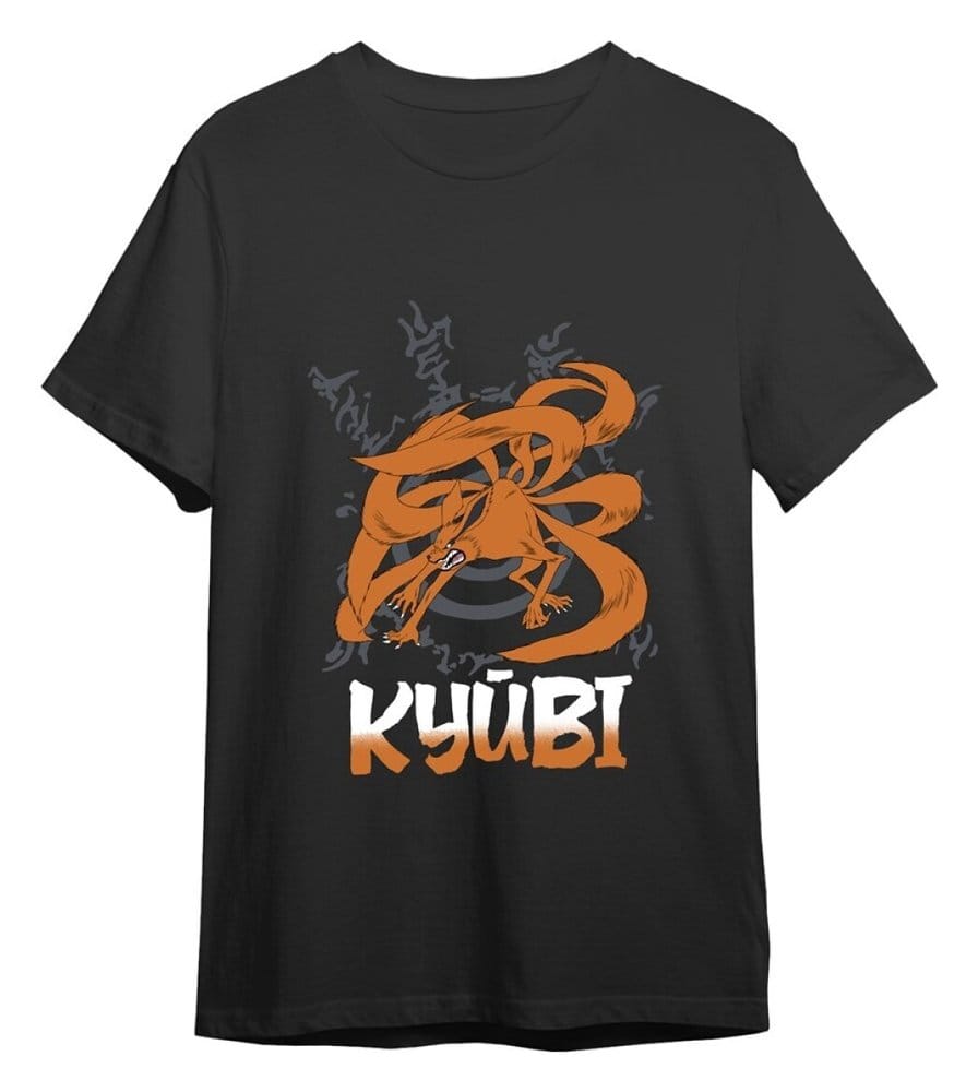 Naruto T-Shirt Kyubi Black Size S 8435073715841