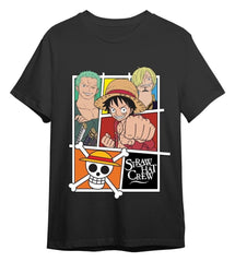 One Piece T-Shirt Straw Hat Crew Grey Size XXL 8435073717081