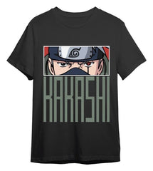 Naruto T-Shirt Kakashi Eyes Black Size S 8435767612319