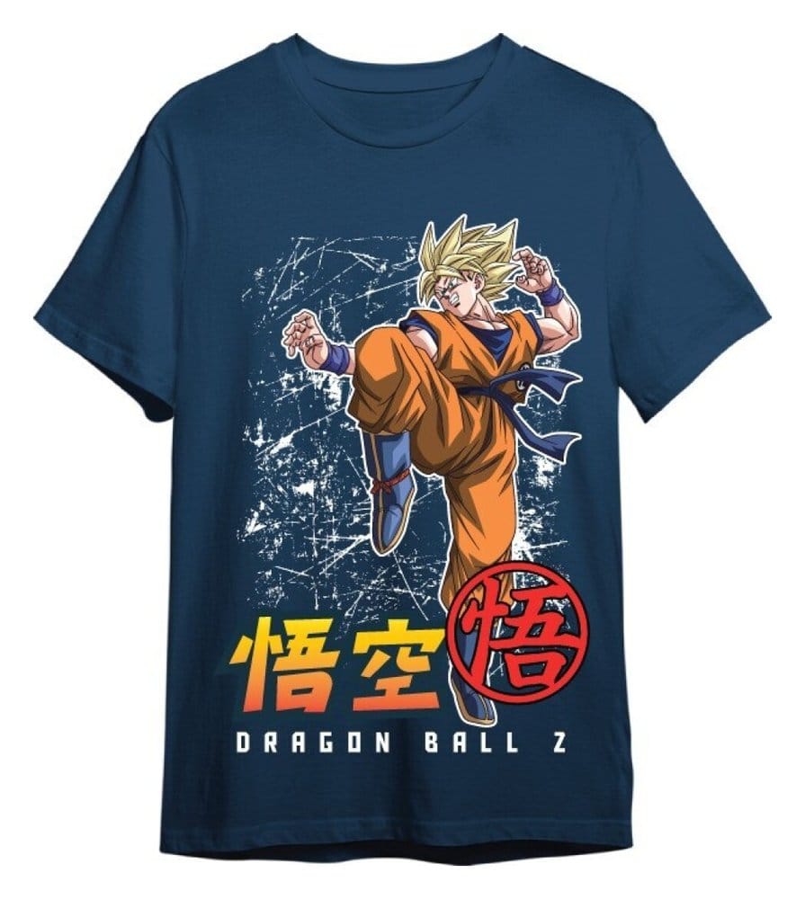 Dragon Ball Z T-Shirt Goku Super Saiyan Denim Size S 8435767622189