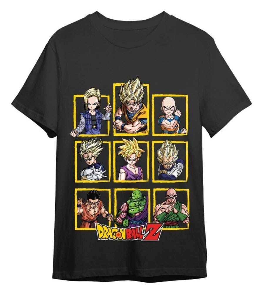 Dragon Ball Z T-Shirt Characters Black Size S 8435767622745
