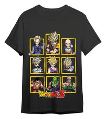 Dragon Ball Z T-Shirt Characters Black Size S 8435767622745