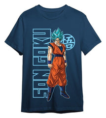 Dragon Ball Super T-Shirt Goku Super Saiyan Blue Denim Size S 8435767622981
