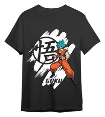 Dragon Ball T-Shirt Dragon Ball Super Goku Super Saiyan Blue Black Size S 8435767623544