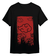 Naruto Shippuden T-Shirt Akatsuki Black Size S 8435767629140