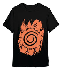 Naruto Shippuden T-Shirt Retro Logo Black Size S 8435767629300