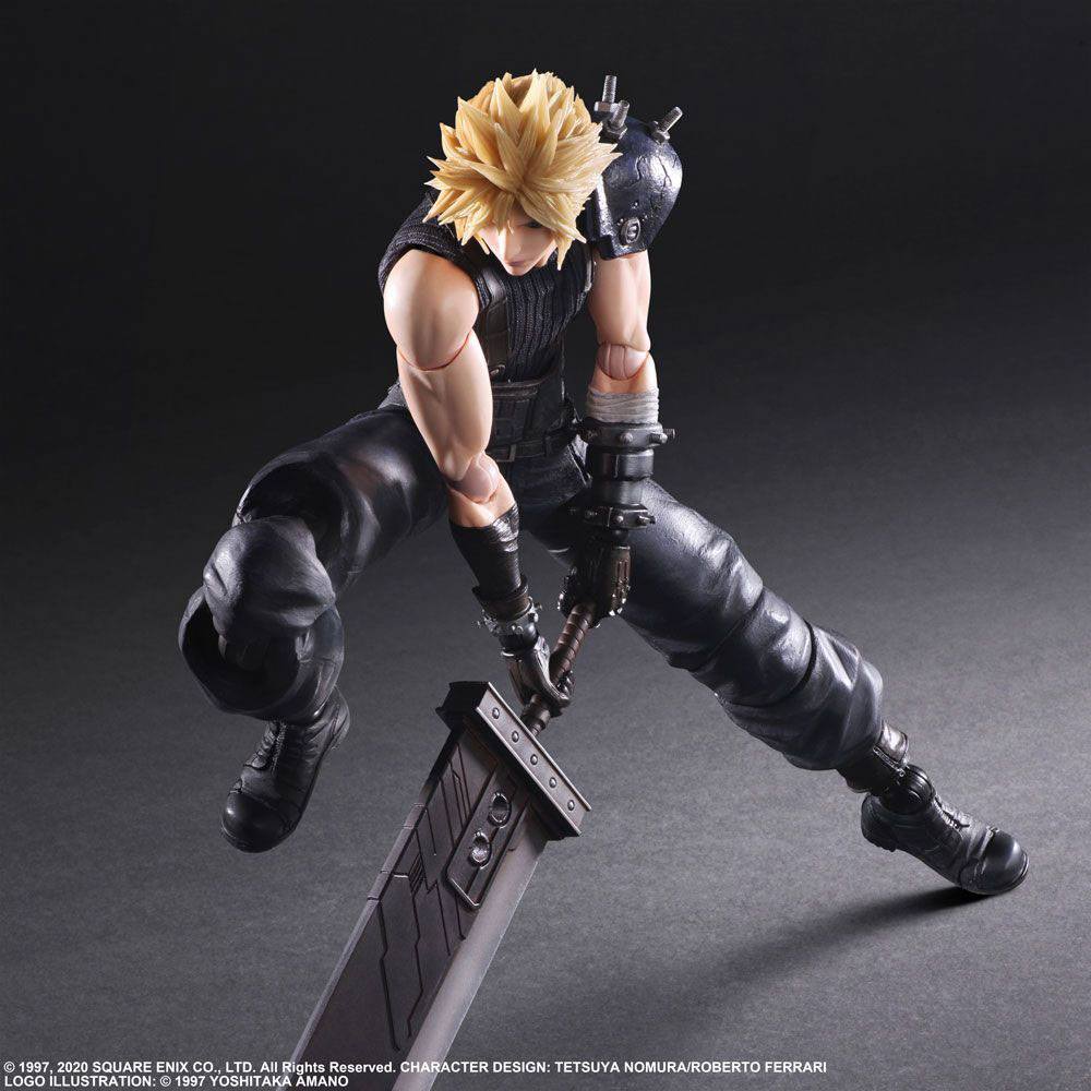 Final Fantasy VII Remake Play Arts Kai Action Figure Cloud Strife Ver. 2 27 Cm - Amuzzi