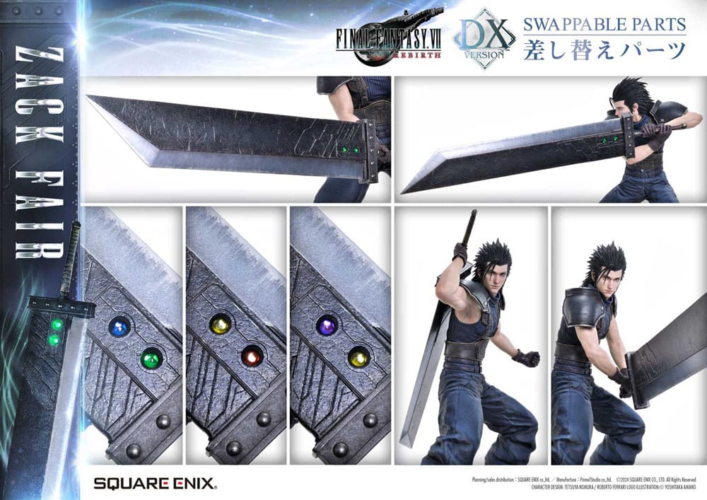 Final Fantasy VII Rebirth Statue 1/4 Zack Fair Deluxe Ver. 57 cm    4988601387934
