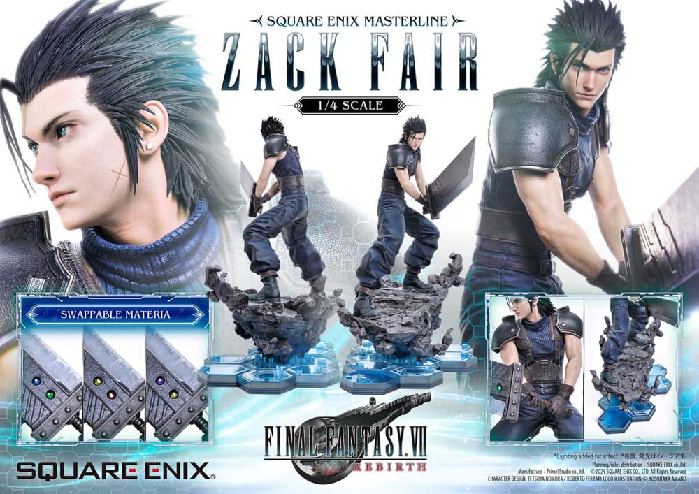 Final Fantasy VII Rebirth Statue 1/4 Zack Fair 57 cm 4988601387941